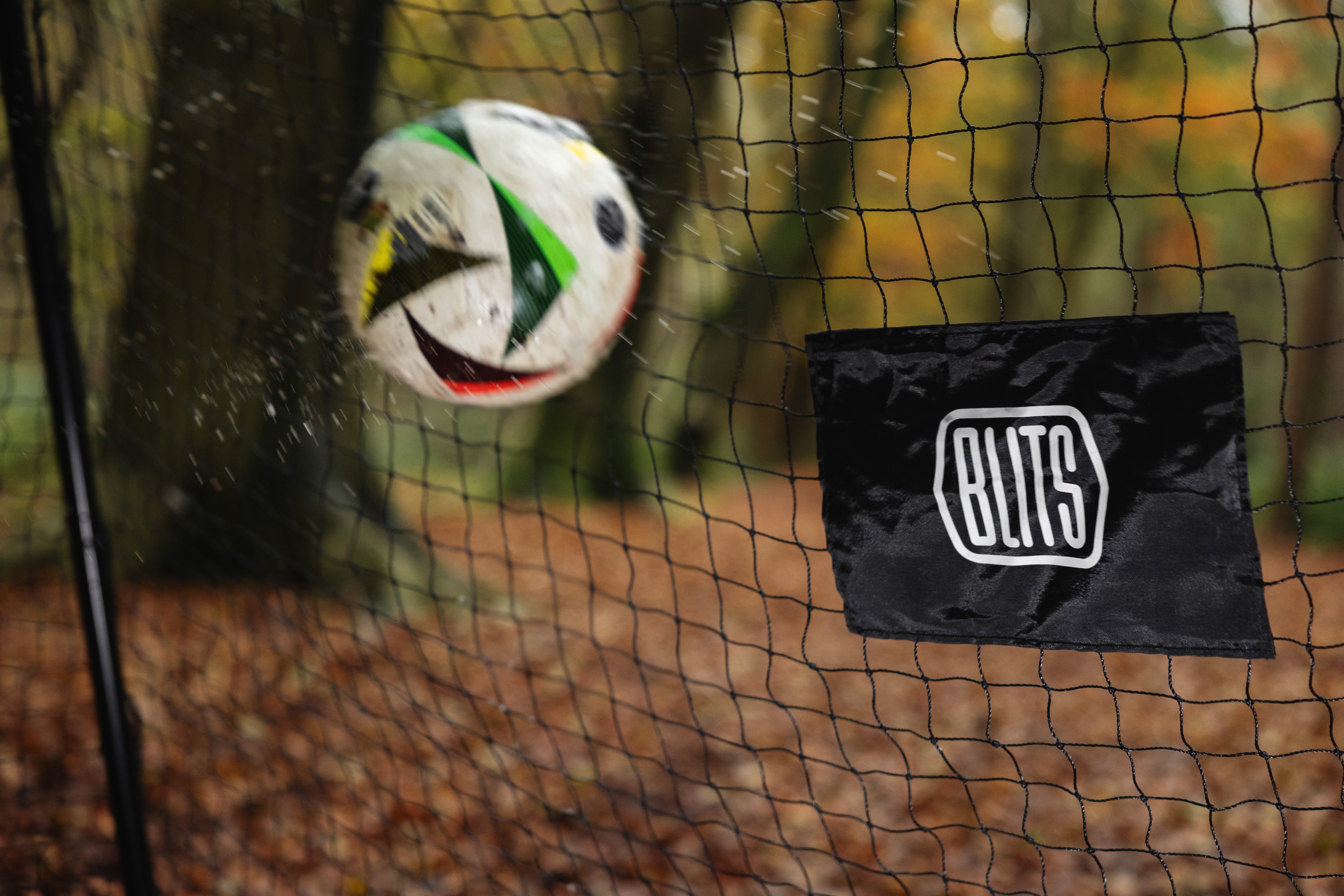Football game in the forest